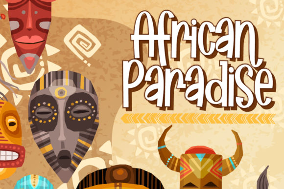 African Paradise: A Quirky Display Font with Heart