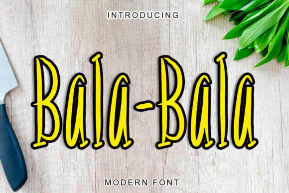 Bala-bala: The Clean Display Font for Bold Branding