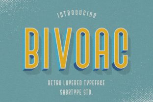 Bivoac: A Layered Display Font for Bold 3D Design
