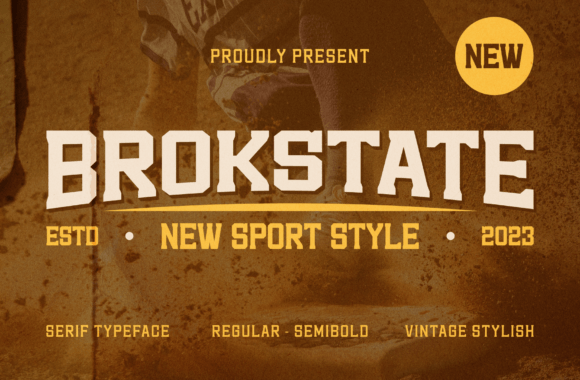 Brokstate: The Display Font That Commands Attention