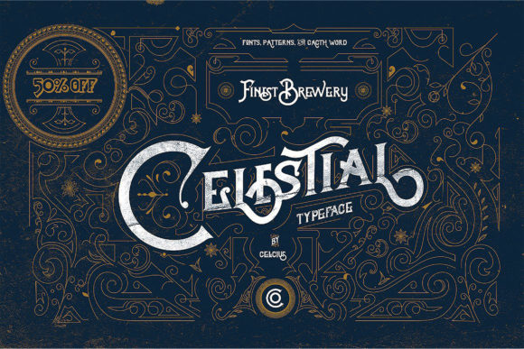 Celestial: A Vintage Display Font for Bold Headlines