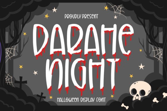 Darahe Night: A Blood-Drenched Typeface for Terrifying Designs