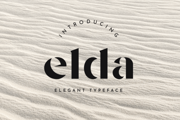 Elda: A Stencil Font That Balances Elegance with Edge