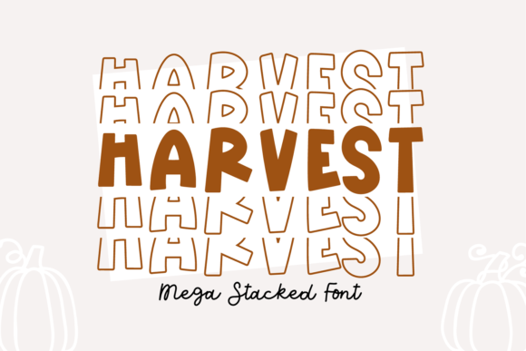 Harvest: A Modern Take on Stacked Display Typography