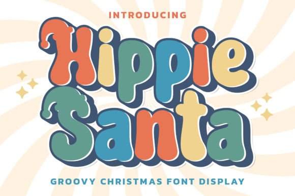 Hippie Santa: A Retro Display Font for Creative Projects