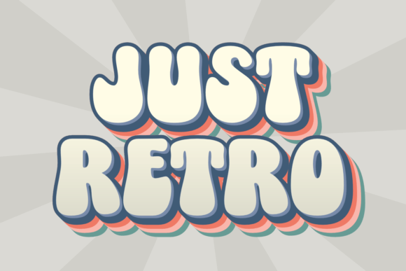 Just Retro: A Chunky Display Font for Playful Branding