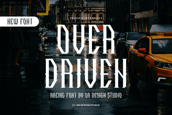 Over Driven: Crafting Visual Impact with a Unique Typeface