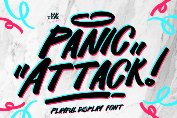 Panic Attack: A Playful Display Font for Dynamic Projects
