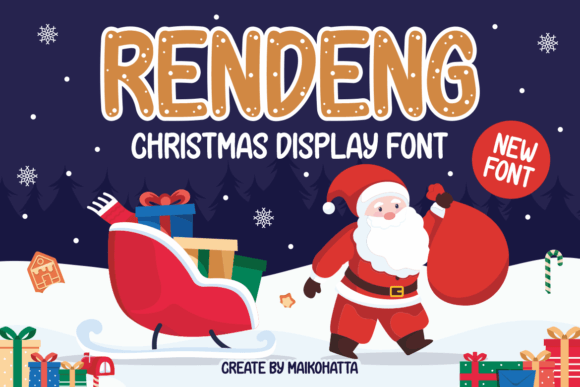 Rendeng: The Christmas Display Font for Your Holiday Designs