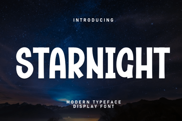 Starnight Font: A Modern Display Typeface for Bold Projects