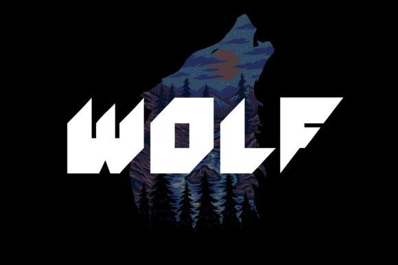 Wolf: A Geometric Display Font for Bold, Modern Brands